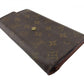 LOUIS VUITTON Long Wallet Purse M61725 Brown beige gold Pochette Portonecredi