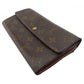 LOUIS VUITTON Long Wallet Purse M61725 Brown beige gold Pochette Portonecredi