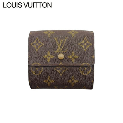 LOUIS VUITTON Bifold Wallet M61652 Brown beige gold Porte Monnaie Billets Cartes Credit