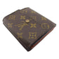 LOUIS VUITTON Bifold Wallet M61652 Brown beige gold Porte Monnaie Billets Cartes Credit