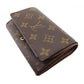 LOUIS VUITTON Long Wallet Purse M61736 Brown beige gold Portefeuille Tresor