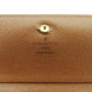 LOUIS VUITTON Long Wallet Purse M61736 Brown beige gold Portefeuille Tresor