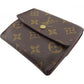 LOUIS VUITTON Bifold Wallet M61652 Brown beige gold Porte Monnaie Billets Cartes Credit