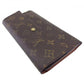 LOUIS VUITTON Long Wallet Purse M61215 Brown beige gold Porte Tresor International