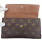LOUIS VUITTON Long Wallet Purse M61215 Brown beige gold Porte Tresor International