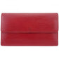 LOUIS VUITTON Long Wallet Purse M63387 Red Porte Tresor International