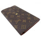 LOUIS VUITTON Long Wallet Purse M61725 Brown beige gold Pochette Porto MonÃ©credi