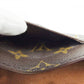 LOUIS VUITTON Long Wallet Purse M61725 Brown beige gold Pochette Porto MonÃ©credi