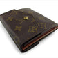 LOUIS VUITTON Bifold Wallet M61660 Brown beige gold Portonebi (old type)