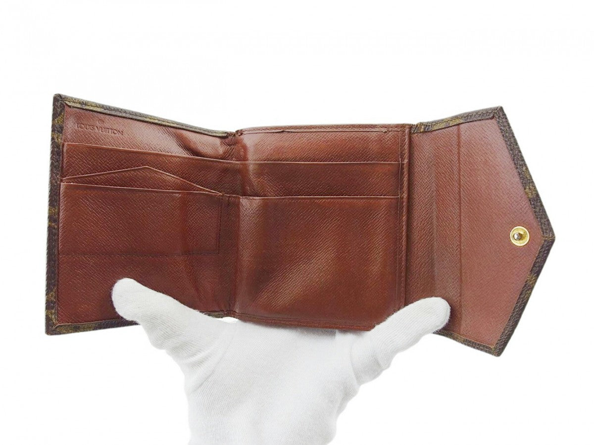 LOUIS VUITTON Bifold Wallet M61660 Brown beige Portonebi (old type)