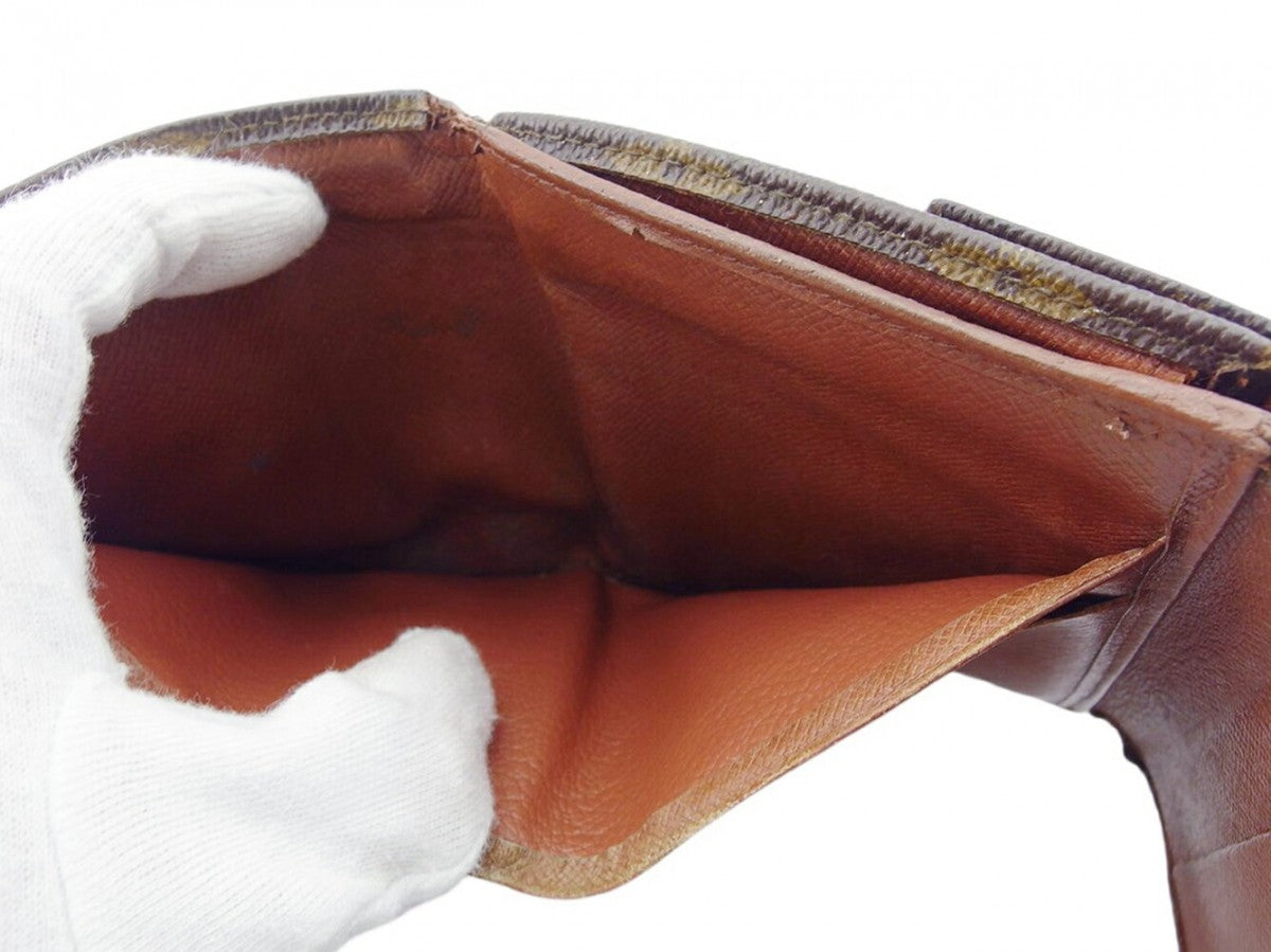 LOUIS VUITTON Bifold Wallet M61660 Brown beige Portonebi (old type)