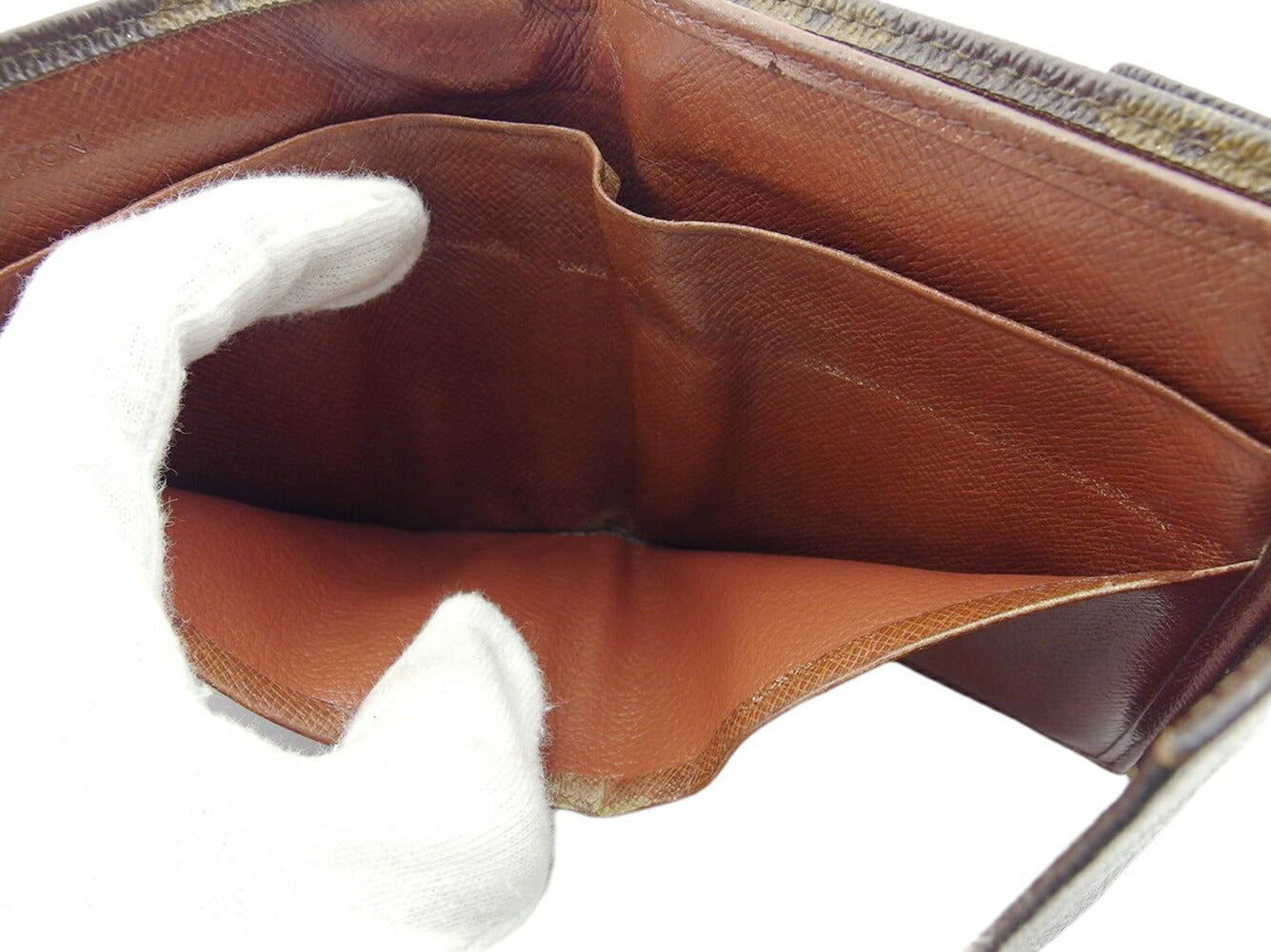 LOUIS VUITTON Bifold Wallet M61660 Brown beige Portonebi (old type)