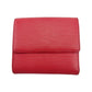 LOUIS VUITTON Bifold Wallet M63487 Red Porte Monnaie Billets Cartes Credit