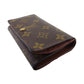 LOUIS VUITTON Long Wallet Purse M61730 Brown beige gold Portonebi Tresol