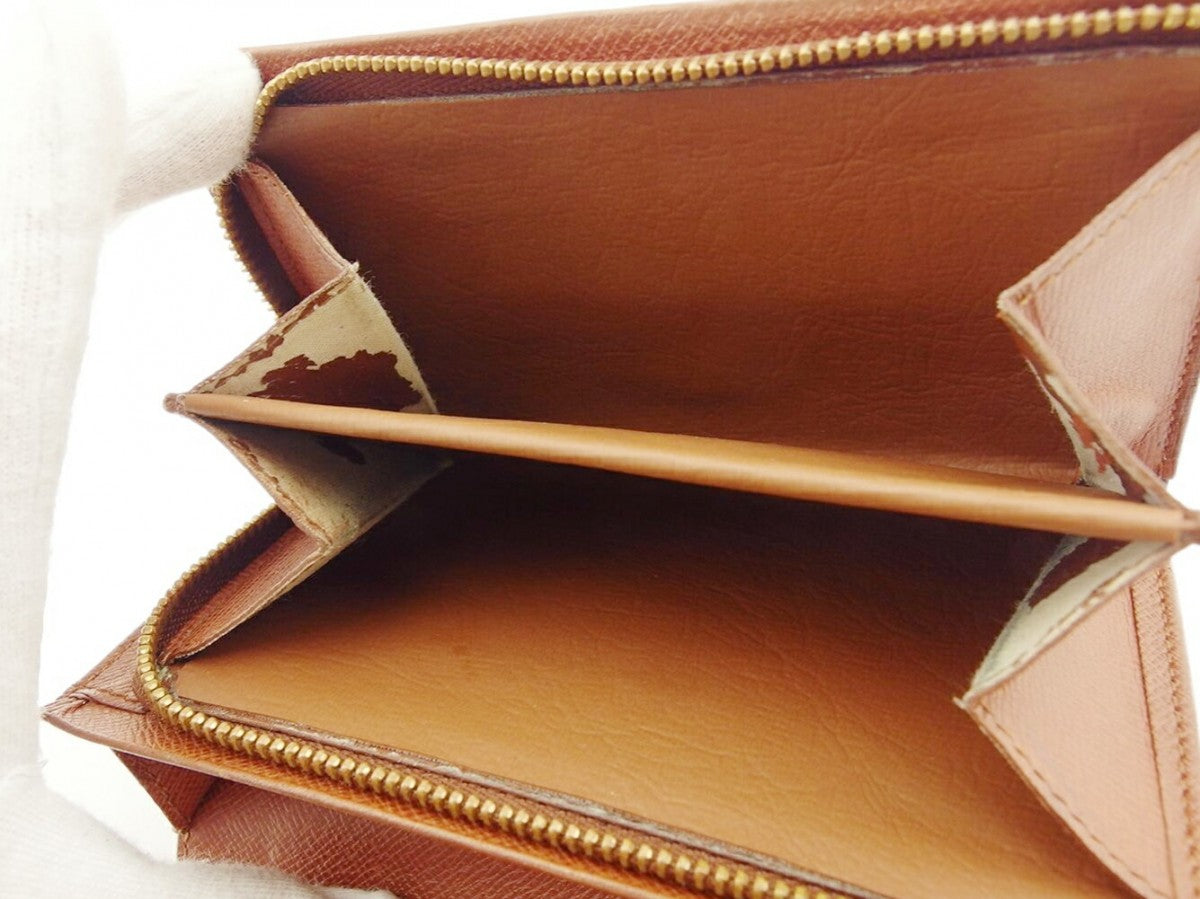 LOUIS VUITTON Long Wallet Purse M61730 Brown beige gold Portonebi Tresol