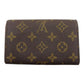 LOUIS VUITTON Long Wallet Purse M61730 Brown beige gold Portonebi Tresol