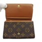 LOUIS VUITTON Long Wallet Purse M61730 Brown beige gold Portonebi Tresol
