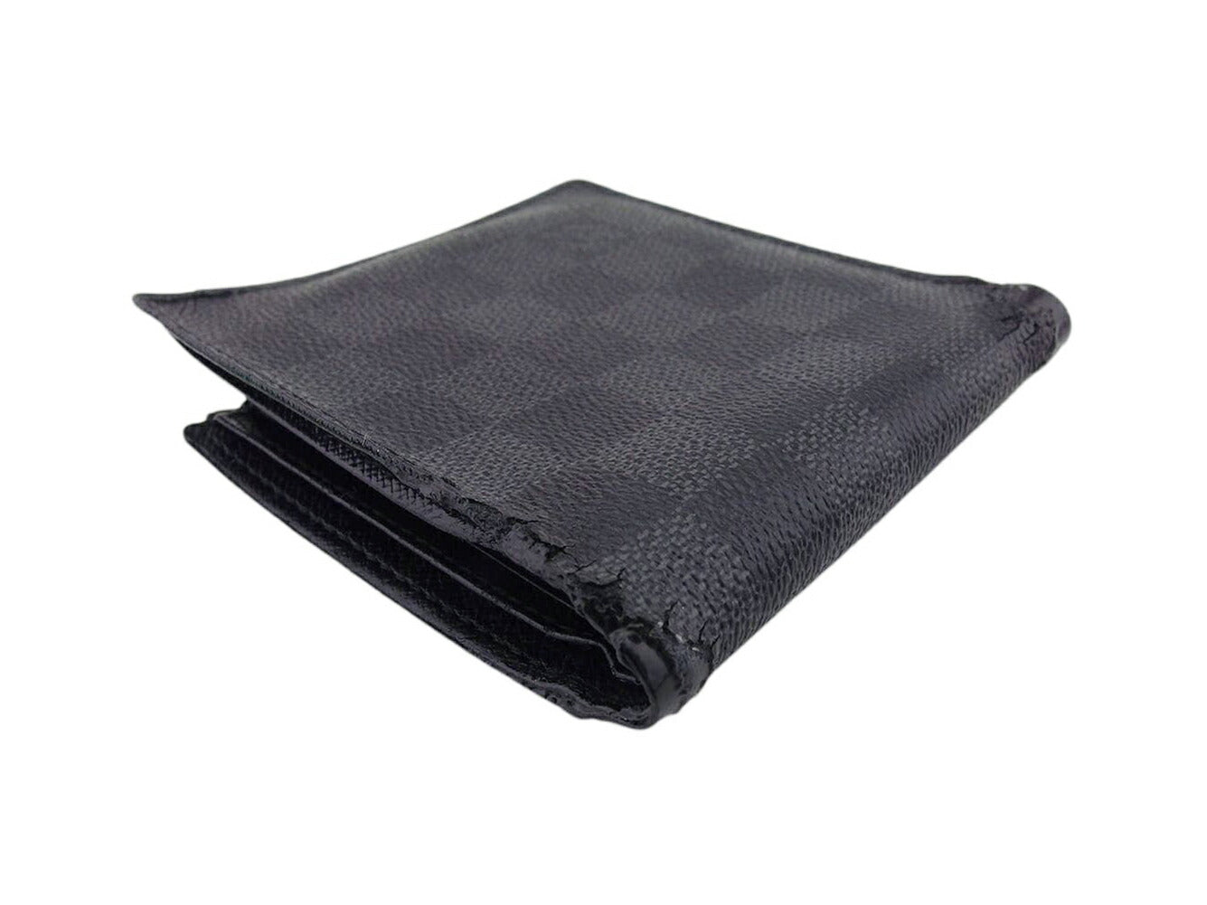LOUIS VUITTON Bifold Wallet N62664 Black Grey PortefeuilleMarco