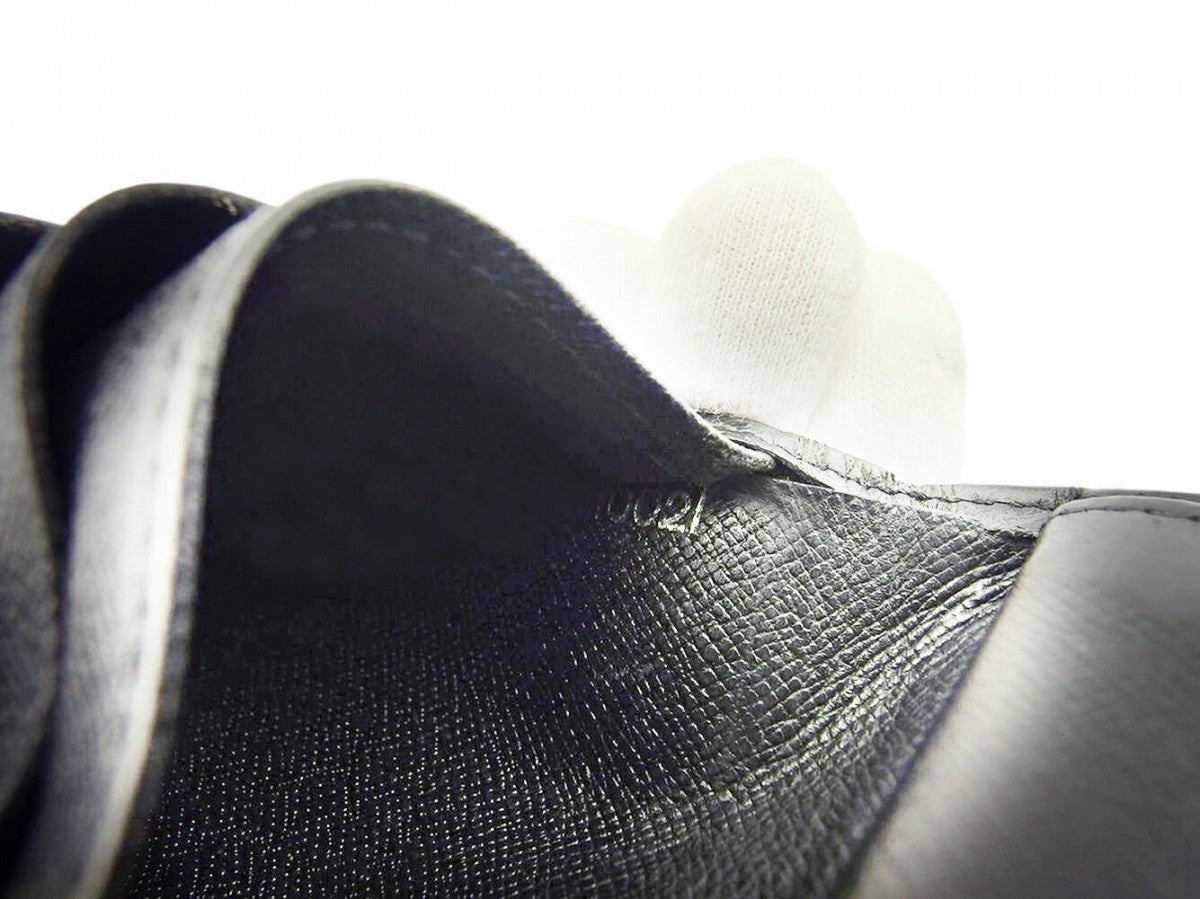LOUIS VUITTON Bifold Wallet black Porte Billets3Cartes Crdit