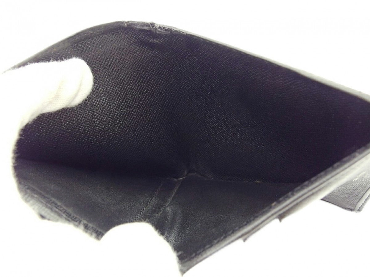 LOUIS VUITTON Bifold Wallet black Porte Billets3Cartes Crdit