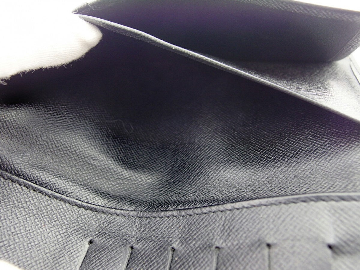 LOUIS VUITTON Bill Compartment Aldoise black Porte Valeurs Cartes Credit