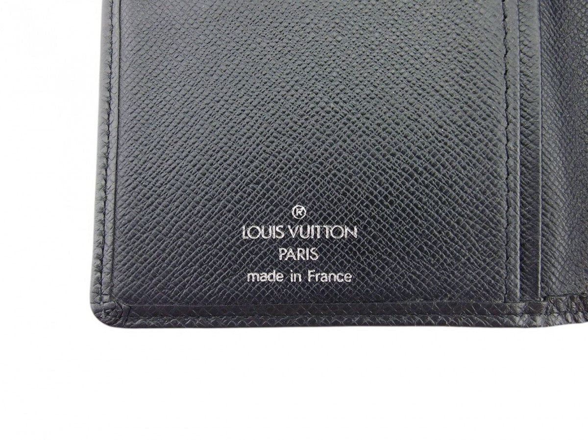 LOUIS VUITTON Bill Compartment Aldoise black Porte Valeurs Cartes Credit