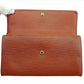 LOUIS VUITTON Long Wallet Purse M61725 Kenya Brown Pochette Porto MonÃ©credi
