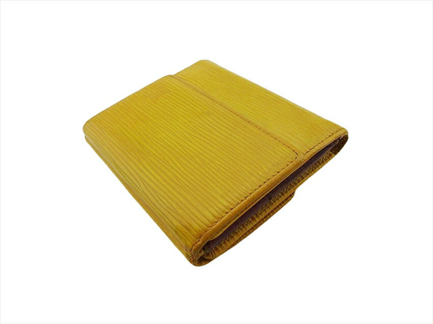 LOUIS VUITTON Bifold Wallet M63489 yellow /Porte Monnaie Billets Cartes Credit