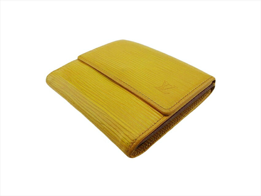 LOUIS VUITTON Bifold Wallet M63489 yellow /Porte Monnaie Billets Cartes Credit