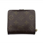 LOUIS VUITTON Bifold Wallet M61667 Brown beige gold Compact zip