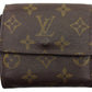 LOUIS VUITTON Bifold Wallet M61652 Brown beige gold Porte Monnaie Billets Cartes Credit