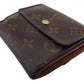 LOUIS VUITTON Bifold Wallet M61652 Brown beige gold Porte Monnaie Billets Cartes Credit
