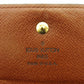 LOUIS VUITTON Bifold Wallet M61652 Brown beige gold Porte Monnaie Billets Cartes Credit