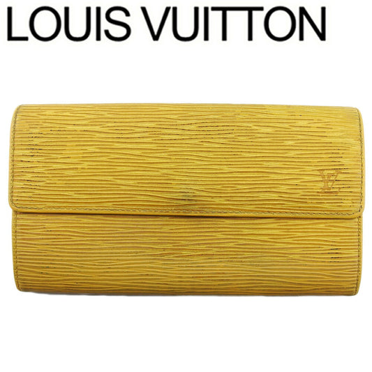 LOUIS VUITTON Long Wallet Purse M63579 Tassiri Yellow Pochette Porto MonÃ©credi