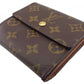 LOUIS VUITTON Bifold Wallet M61652 Brown beige gold Porte Monnaie Billets Cartes Credit