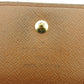 LOUIS VUITTON Bifold Wallet M61652 Brown beige gold Porte Monnaie Billets Cartes Credit
