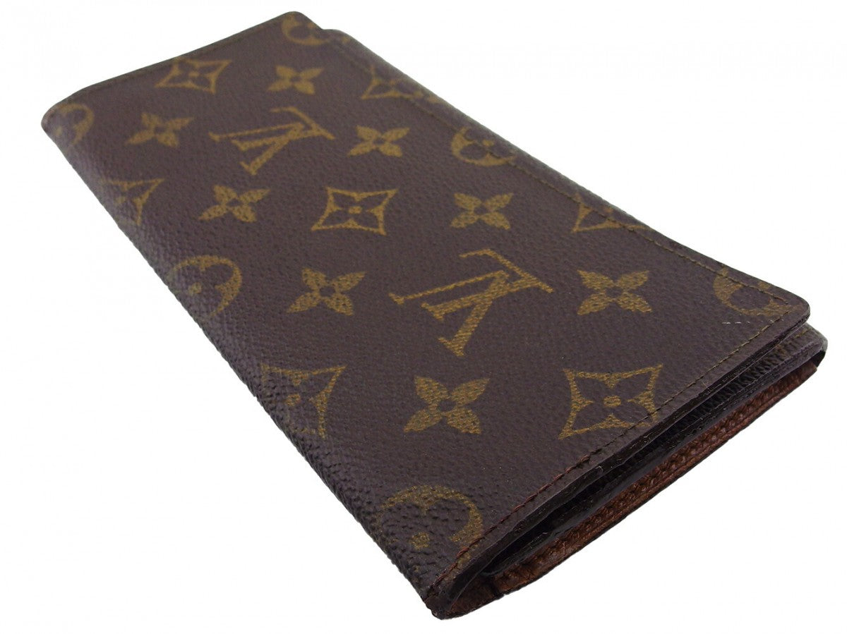 LOUIS VUITTON Bill Compartment Brown light brown
