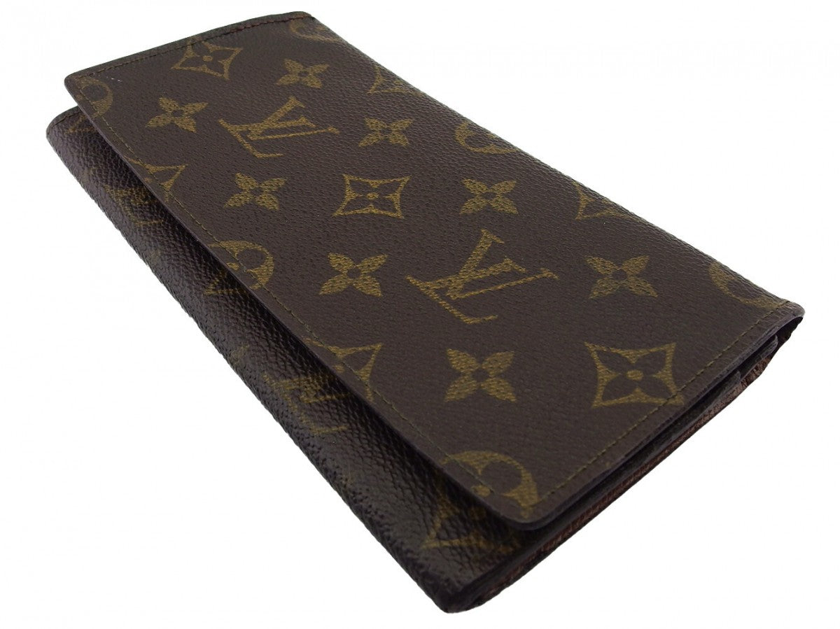 LOUIS VUITTON Bill Compartment Brown light brown