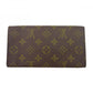 LOUIS VUITTON Bill Compartment Brown beige