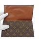 LOUIS VUITTON Bill Compartment Brown beige