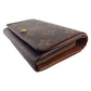 LOUIS VUITTON Long Wallet Purse M61730 Brown beige gold Portonebi Tresol