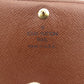 LOUIS VUITTON Long Wallet Purse M61730 Brown beige gold Portonebi Tresol