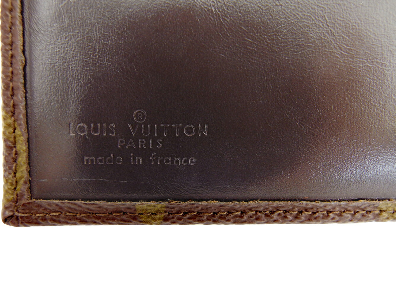 LOUIS VUITTON Bifold Wallet Brown vintage