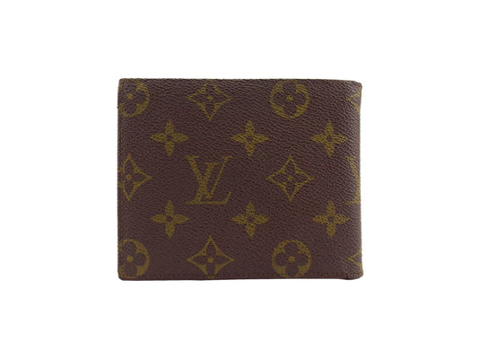 LOUIS VUITTON Bifold Wallet Brown vintage