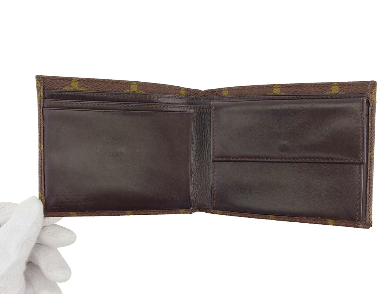 LOUIS VUITTON Bifold Wallet Brown vintage