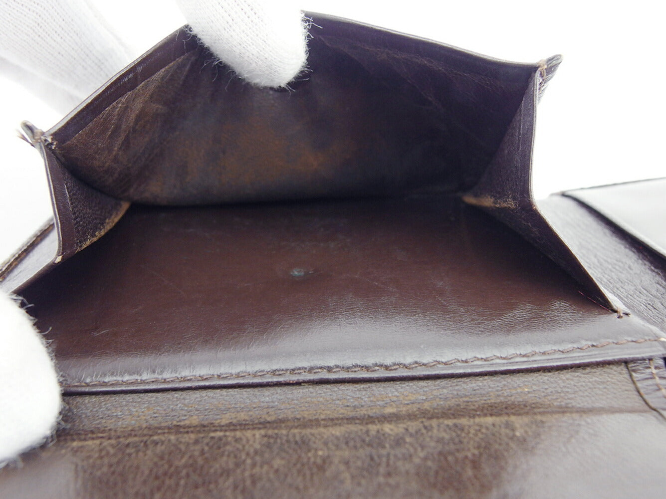 LOUIS VUITTON Bifold Wallet Brown vintage