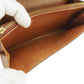 LOUIS VUITTON Long Wallet Purse M61724 Brown beige gold Pochette Porto MonÃ©credi