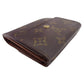 LOUIS VUITTON Bifold Wallet M61652 Brown beige gold Porte Monnaie Billets Cartes Credit