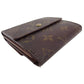 LOUIS VUITTON Bifold Wallet M61652 Brown beige gold Porte Monnaie Billets Cartes Credit