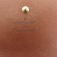 LOUIS VUITTON Bifold Wallet M61652 Brown beige gold Porte Monnaie Billets Cartes Credit